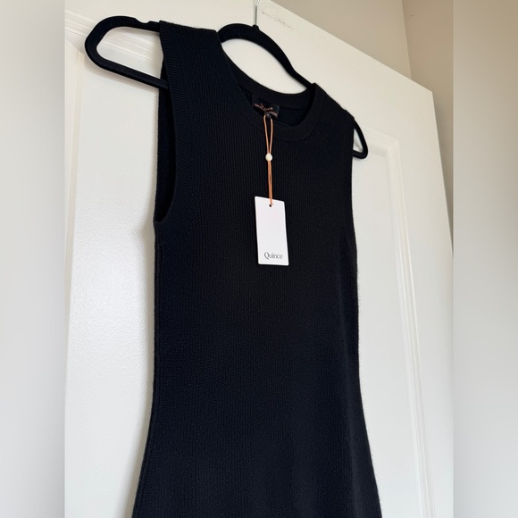 NWT! | QUINCE Mongolian Cashmere Sleeveless Midi
Sweater Dress Black Size Small - Picture 4 of 16
